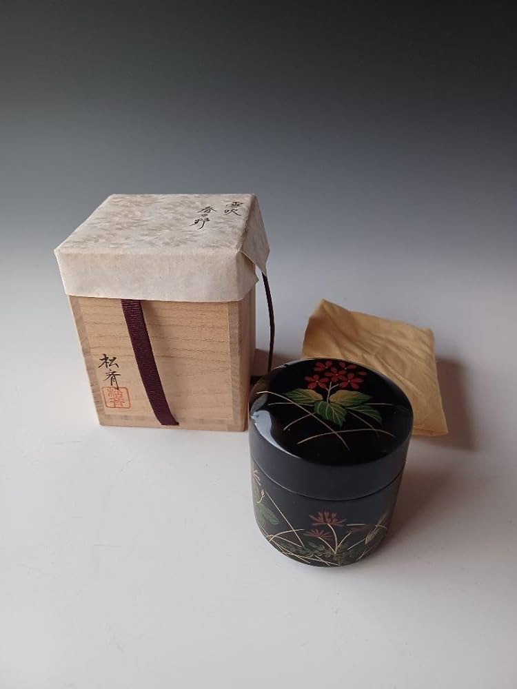 茶道薄茶器雪吹